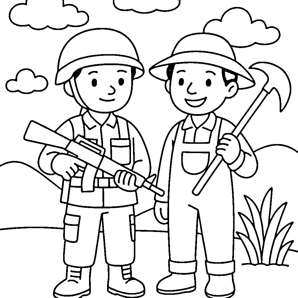 tentara dan petani